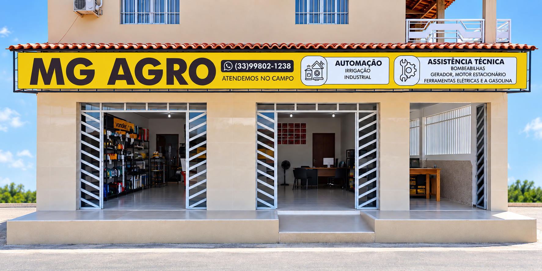 Fachada da MG Agro Assistência Técnica em Aimorés